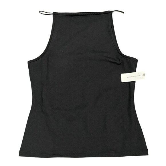 Anthropologie Maeve Black Square Neck Top NWT - Picture 2 of 4